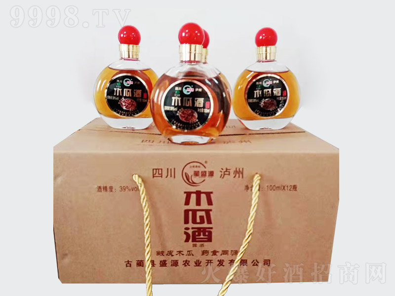藺盛源木瓜酒箱【39° 100ml】
