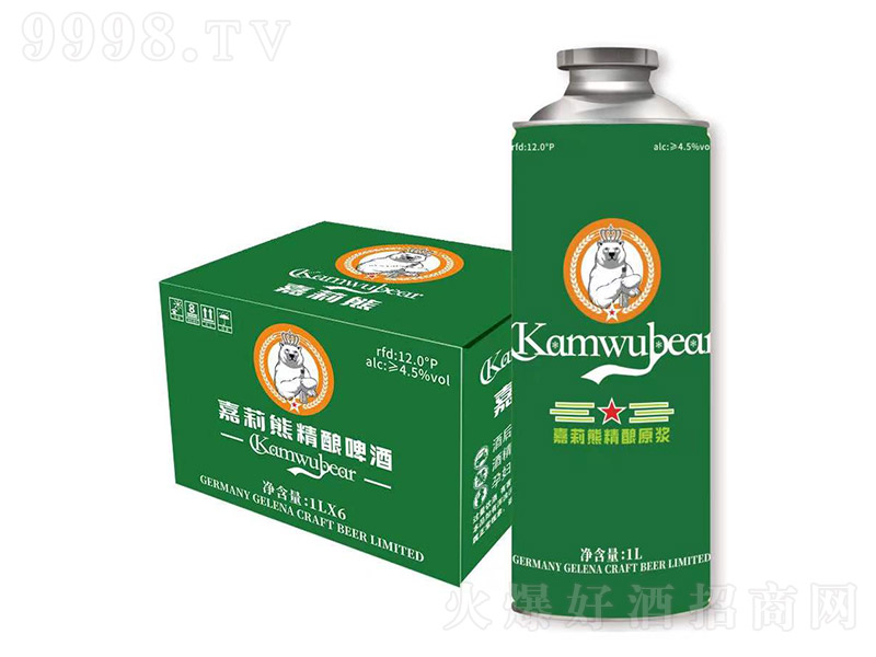 嘉莉熊精釀原漿啤酒【12度 1L】