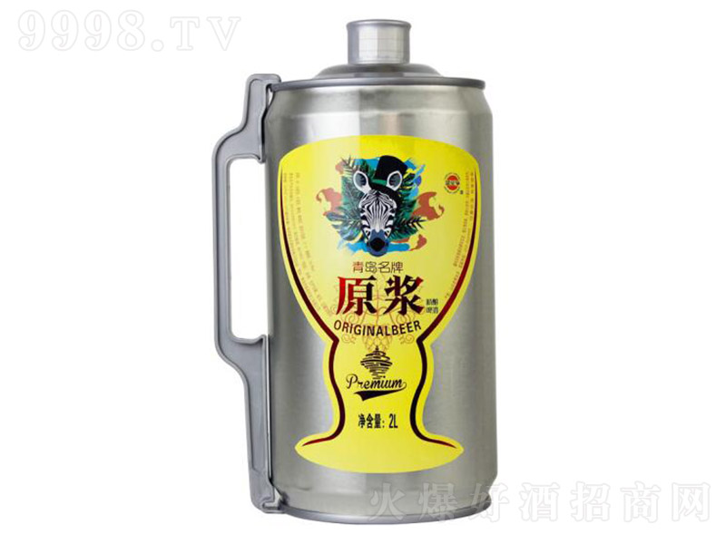 青島藍(lán)寶石斑馬原漿啤酒【12° 2L】