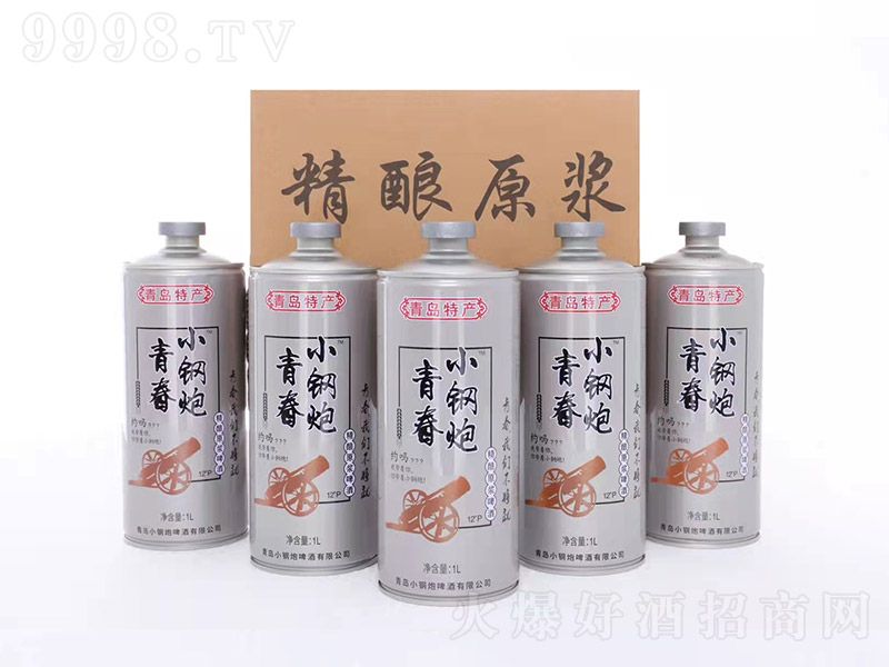 青春小鋼炮精釀原漿啤酒鋼罐箱裝【12度 1L】