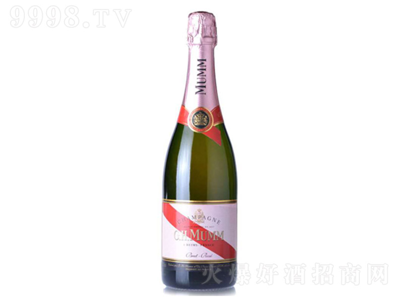 瑪姆紅帶桃紅特級干型玫瑰香檳酒【12° 750ml】