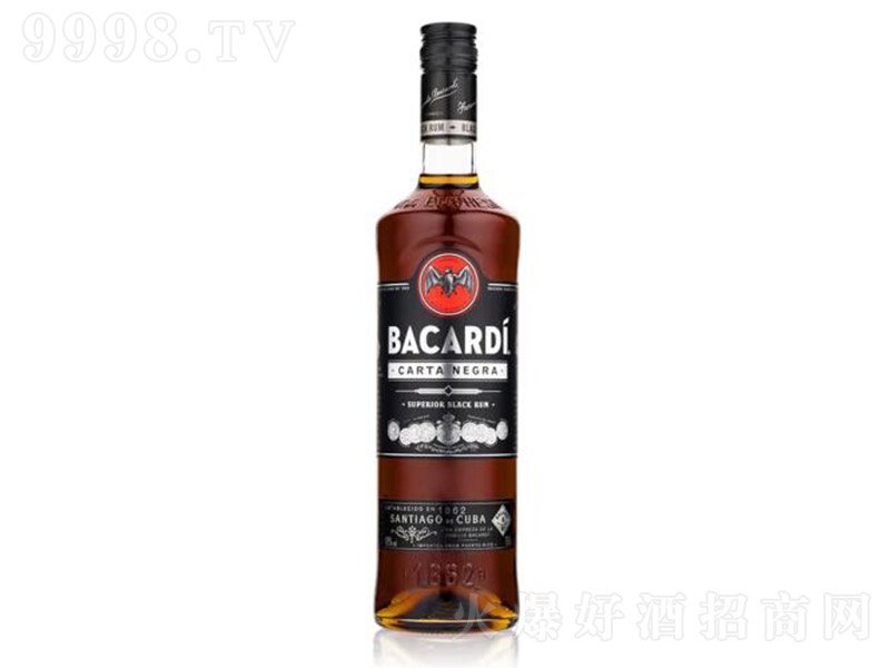 美國百加得黑朗姆酒750ml