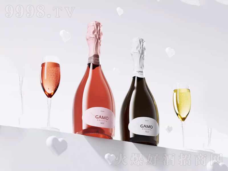 莫斯卡托起泡酒卡伯納甜白桃紅葡萄酒750ml