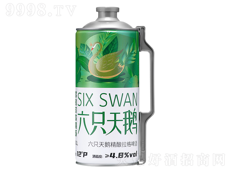 六只天鵝精釀拉格啤酒【12°2L】