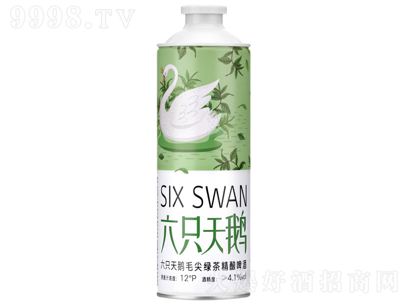 六只天鵝毛尖綠茶精釀啤酒【12° 1L】