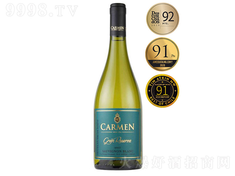 智利卡樂門格蘭珍藏長相思干白葡萄酒【13° 750ml】