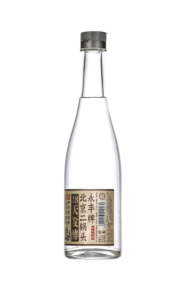 永豐牌北京二鍋頭酒28天發酵光瓶清香型白酒【42°500ml】